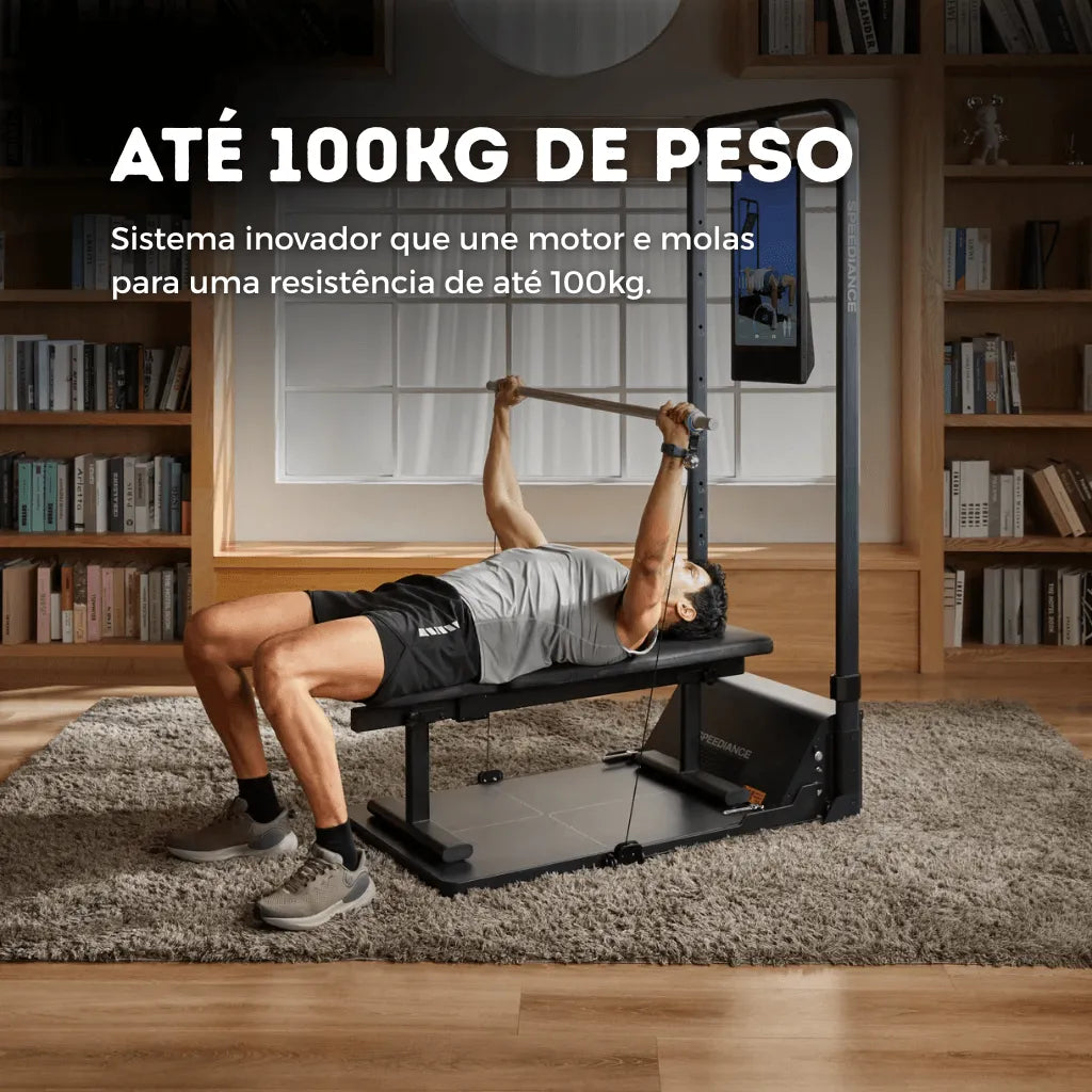 Academia em Casa Multifuncional 8 em 1 com 12 acessórios Bivolt - Com Tela - Imagem 10