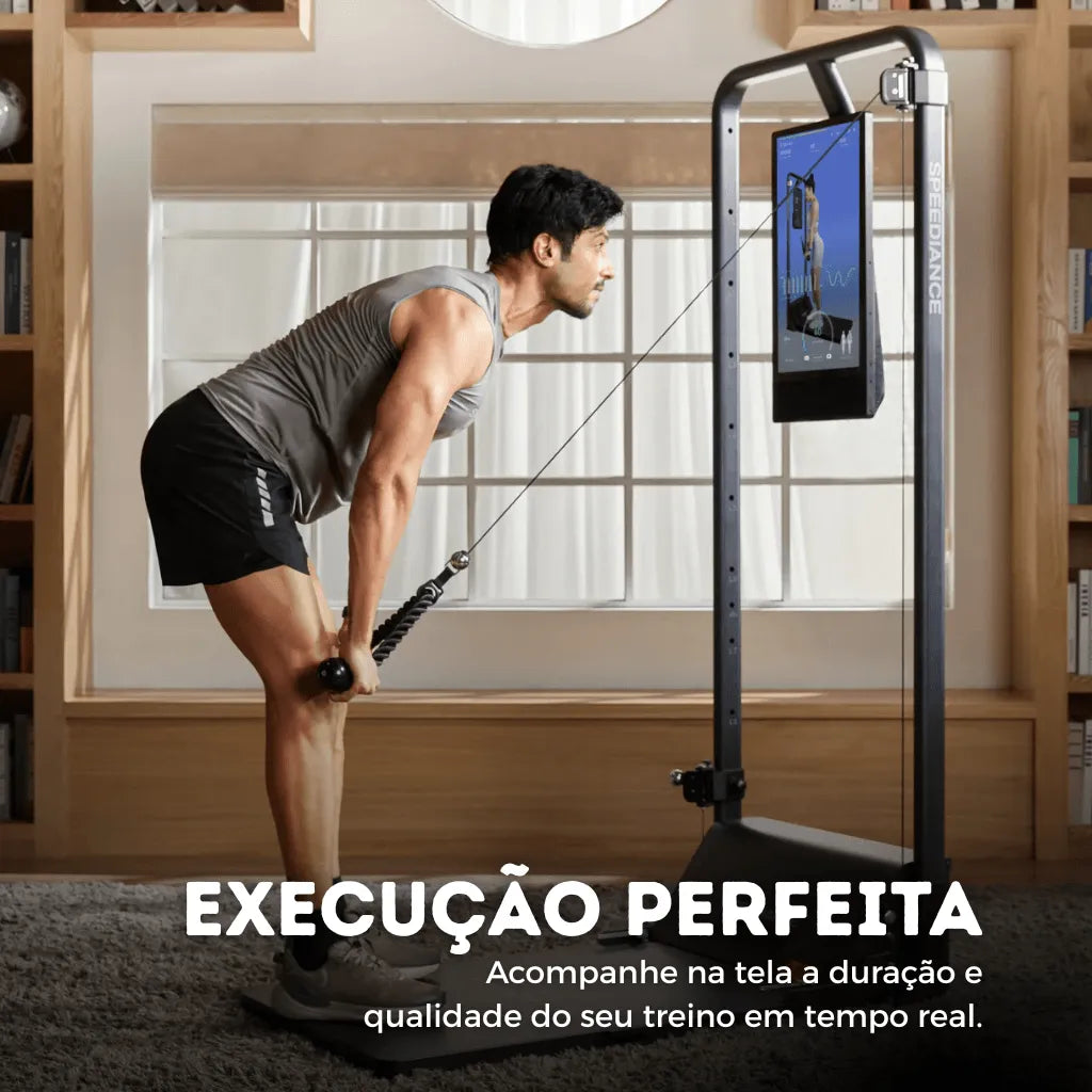 Academia em Casa Multifuncional 8 em 1 com 12 acessórios Bivolt - Com Tela - Imagem 9