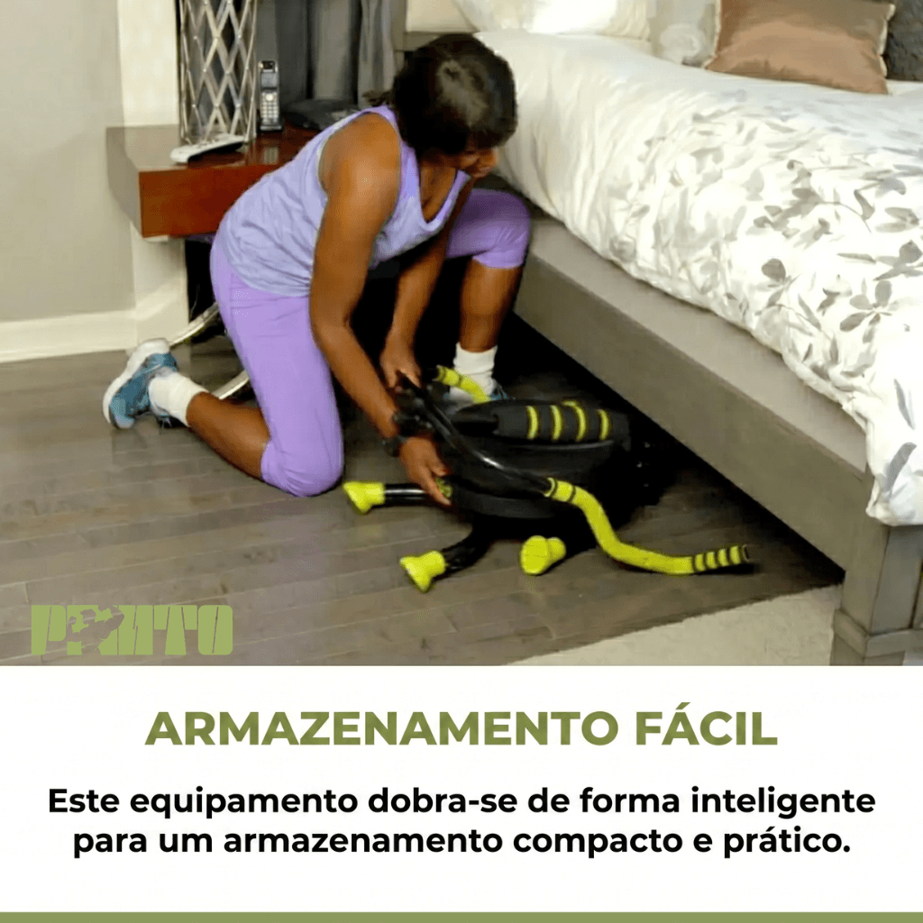 Aparelho Abdominal GiroFit 360 Compacto - Preto Amarelo - Imagem 3