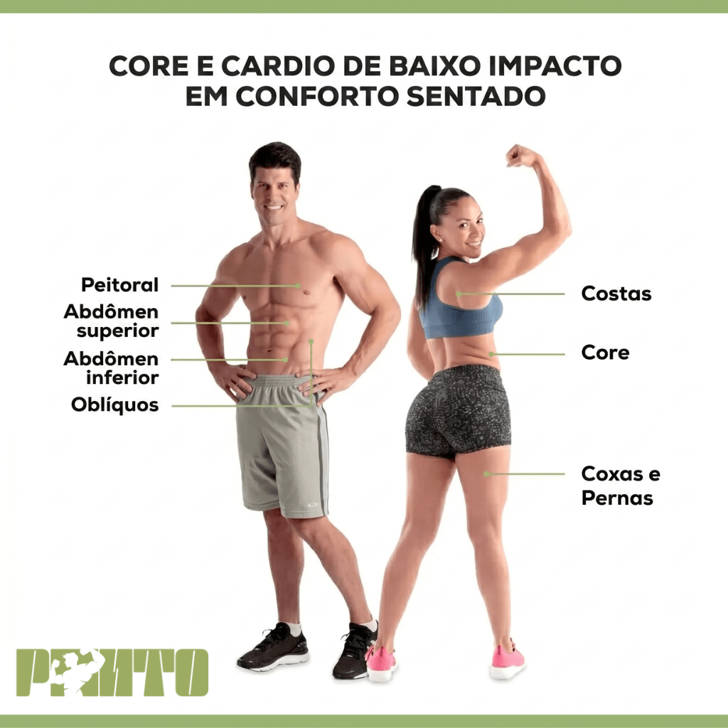 Aparelho Abdominal GiroFit 360 Compacto - Preto Amarelo - Imagem 4