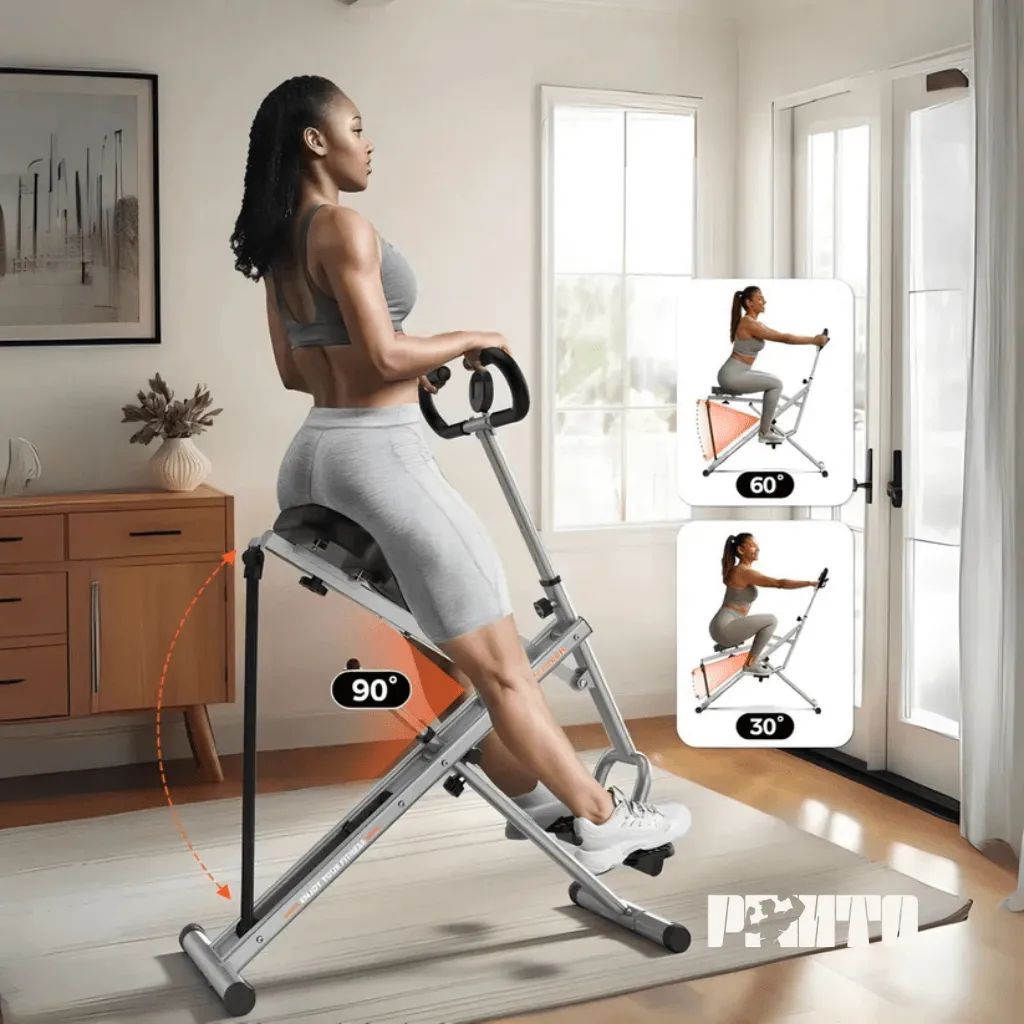 Aparelho Dobrável Squatter Fitness para Treinar em Casa - Azul - Imagem 4
