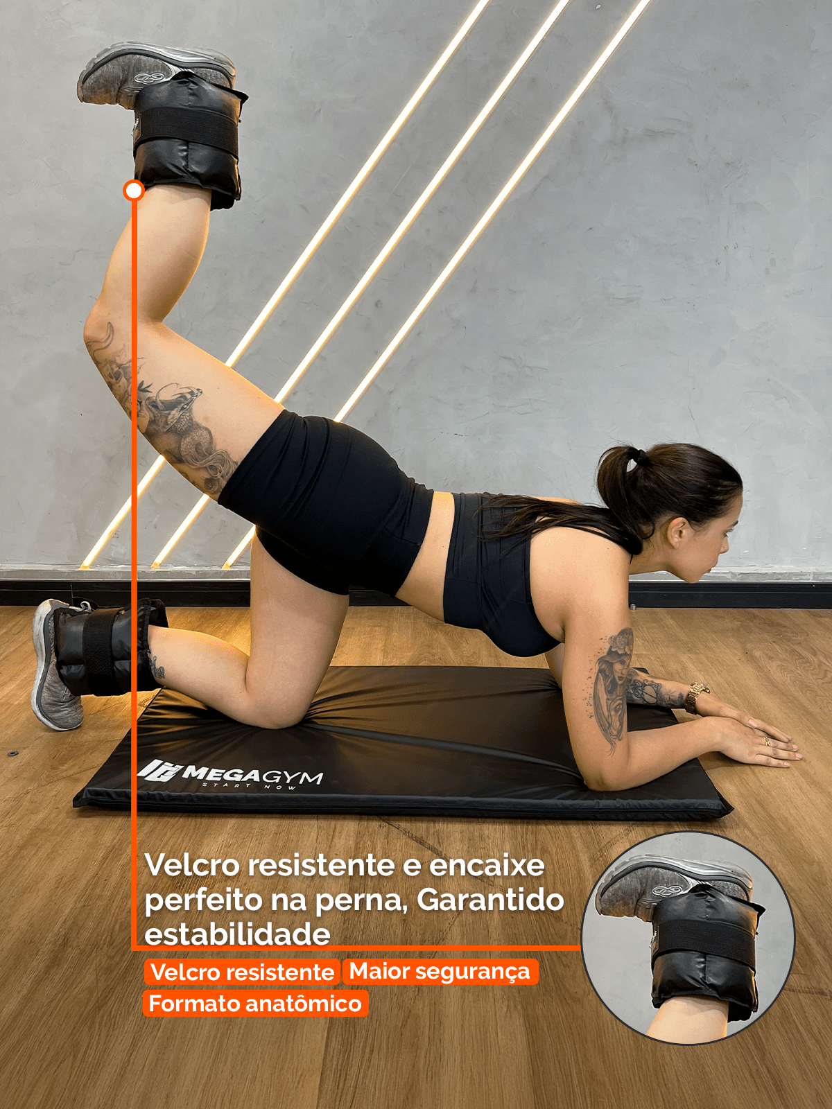 Caneleiras Tornozeleiras De Peso - Imagem 2