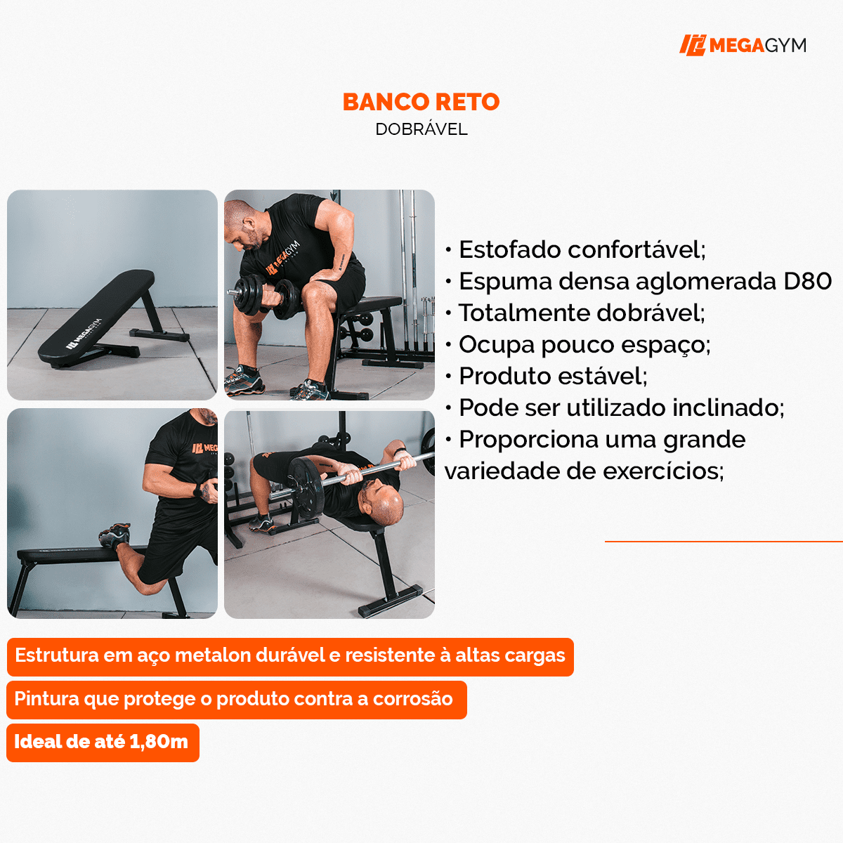 Banco Reto Dobrável - Imagem 4