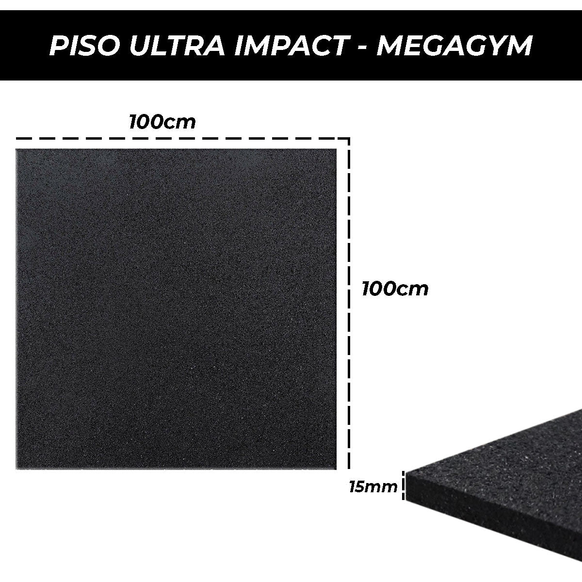 Piso Emborrachado 15mm Ultra Impact - Imagem 4