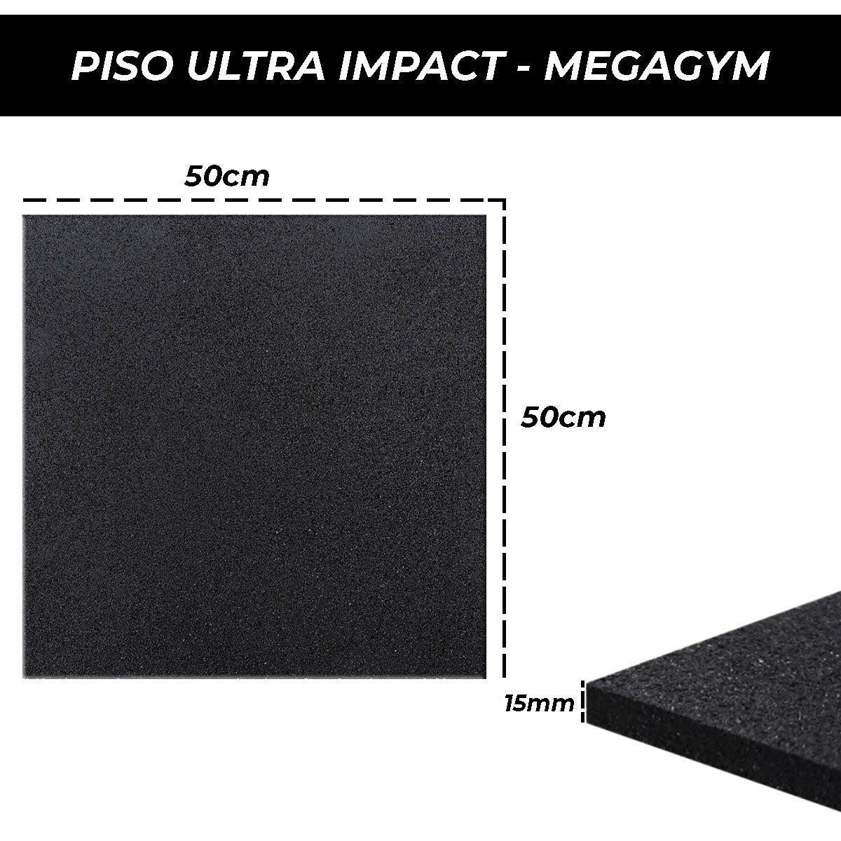 Piso Emborrachado 15mm Ultra Impact - Imagem 3
