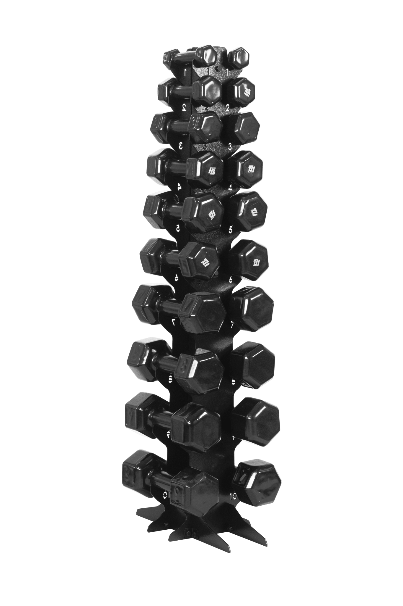 Torre Expositora Profissional para 20 Halteres de 01 A 10KG - Imagem 1